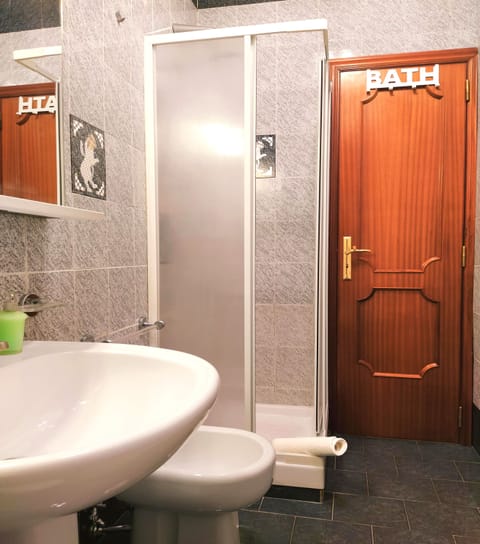 Shower, eco-friendly toiletries, hair dryer, bidet