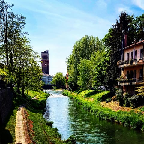 A few steps view from the bridge on the astronomical observatory "Specola"