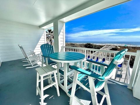 Beautiful Porch Views welcome guests at 102 Ocean View.