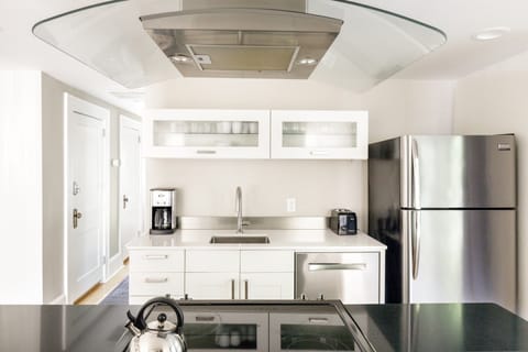 Cook with ease using high-end appliances and ample counter space.