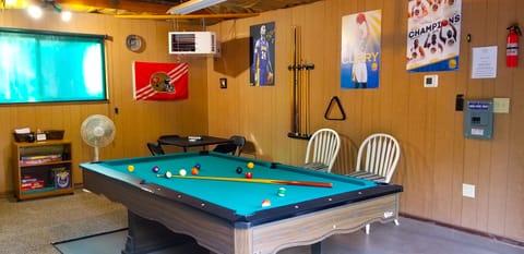 Our Bear Den Sports Lounge. Play Pool, Darts, Cards & Board Games. Heater.
