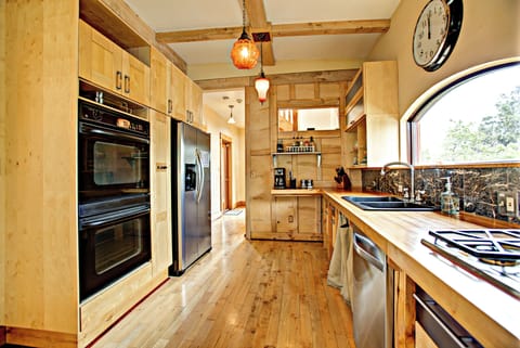 Our Kitchen on the second level.
Double oven is handy for delicious meals!