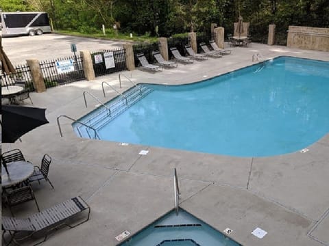 A heated pool