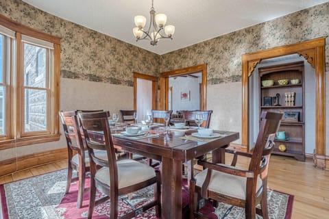 Start your day with breakfast or unwind over dinner in this charming space designed for connection.
