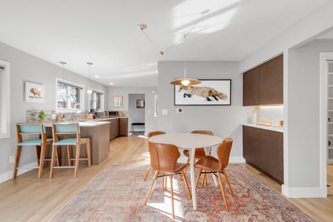 Separate dining + eat-in kitchen.