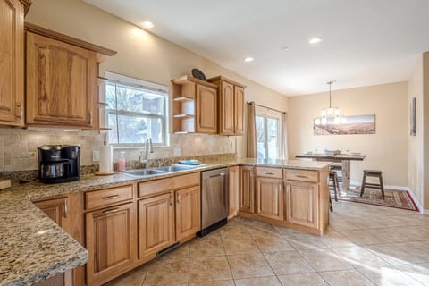 Enjoy the convenience of a fully stocked kitchen, perfect for home-cooked meals.