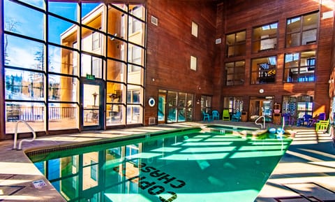 Indoor pool, a heated pool