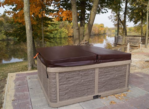 Imagine a cool fall evening with your special someone in your private hot tub