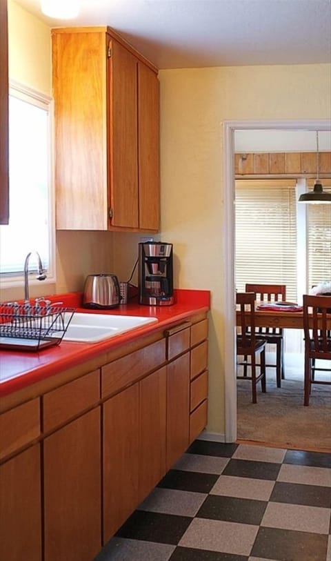 Galley Kitchen with big sink