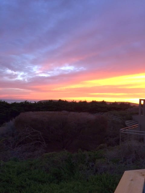 Sunset from deck