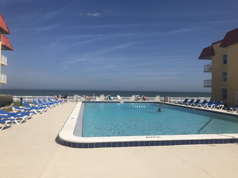 A heated pool, a lap pool