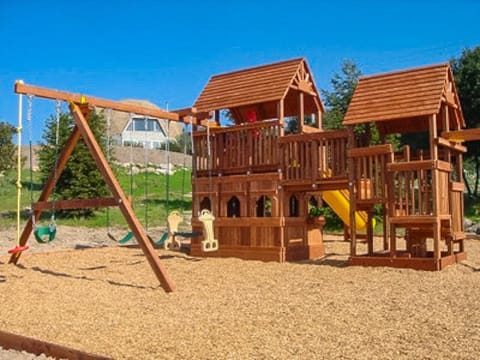 2 Story Playground with Trampoline