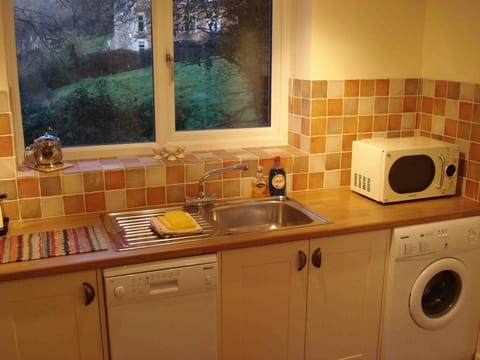 ... well equipped with dishwasher, microwave, washing machine...