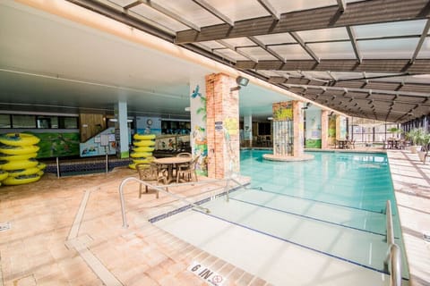 Indoor pool, a heated pool