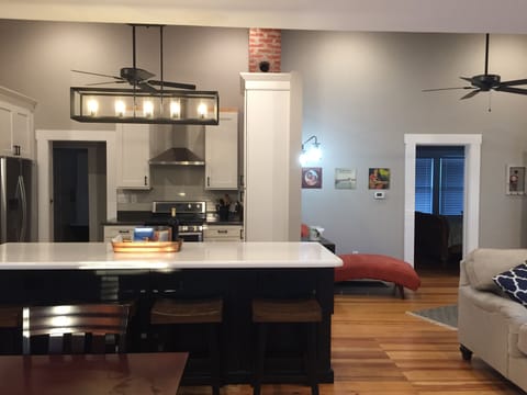 Open concept living makes the space feel so big