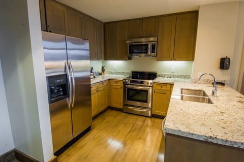 Gourmet Kitchen with Full Size Washer and Dryer.