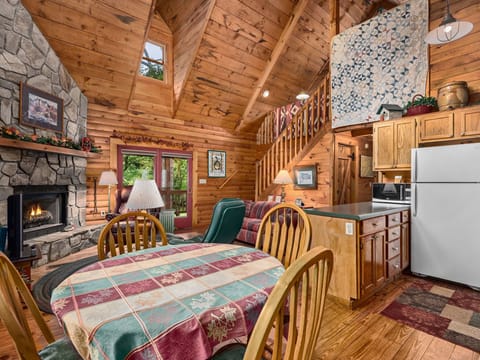 living, dining, kitchen