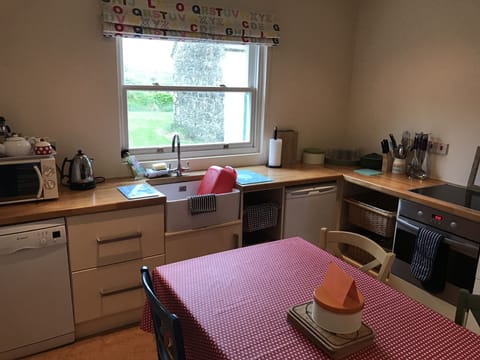 Ready for guests - the kitchen/dining area