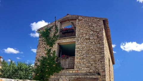 Bedroom overlooking garden.