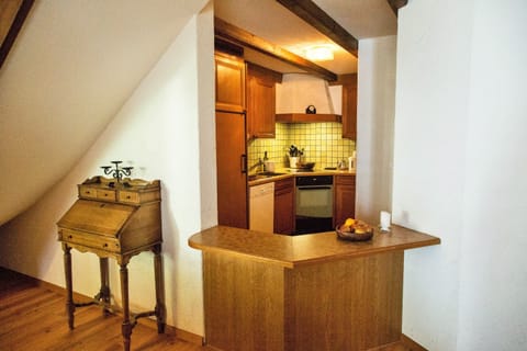 Well equipped kitchen.