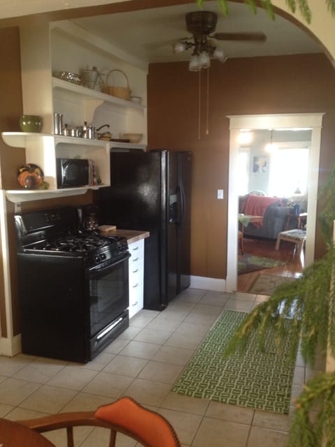 view from kitchen nook