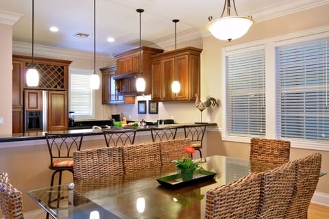 Dining - Dining area in an open floor plan looking at the kitchen.