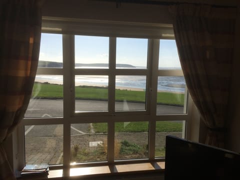 View through living room window.