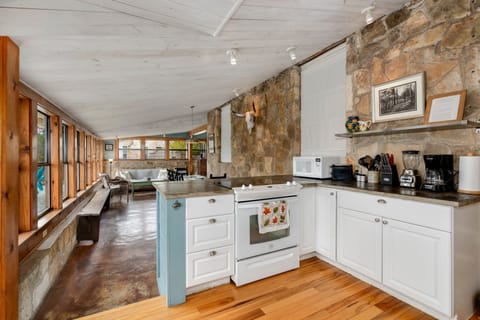 You will find everything that you need and more in our large and open  kitchen! 