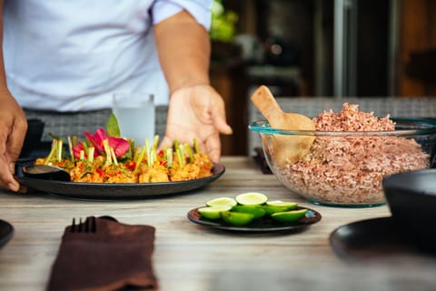 Local specialties prepared by head chef