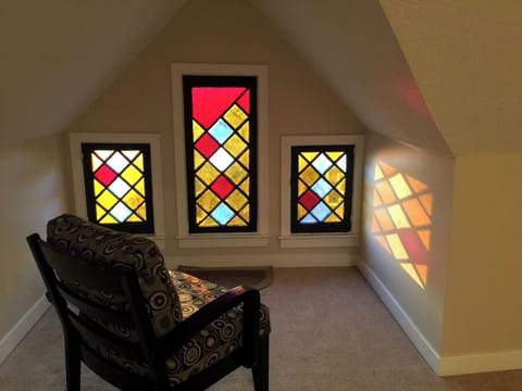 Penthouse stained glass window