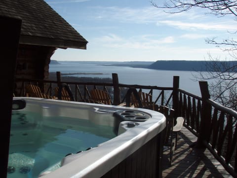Relax And Enjoy The View In Our Large 6-8 Person Hot Tub, Open All Year Round!