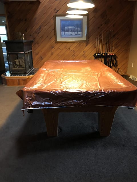 Please cover the pool table when you are finished playing.  Thank you!