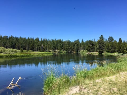 Deschutes River - only a short bike ride from house to get to this location.