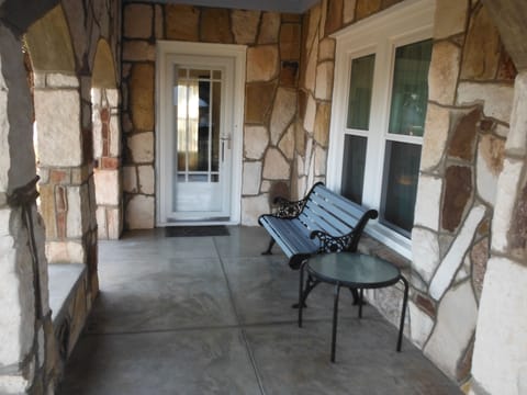 Front porch facing front door