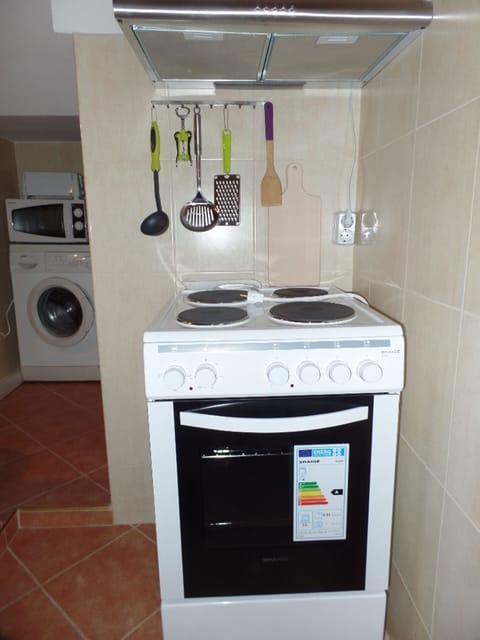 Fridge, microwave, oven, electric kettle