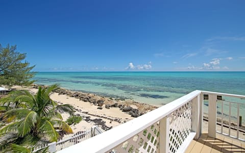 On the beach, sun loungers, beach towels