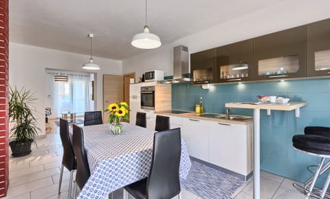 Kitchen and dining room