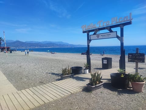 Beach nearby, beach towels