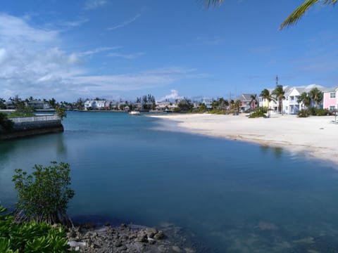 Beach nearby, sun loungers