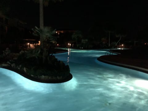 Well-Lit Pool for Your Night Time Enjoyment