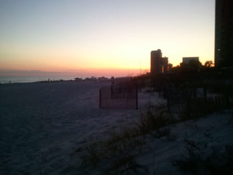 On the beach