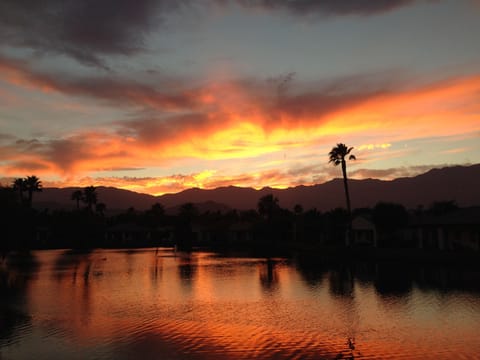 Amazing sunsets seen while sitting on your own back patio.