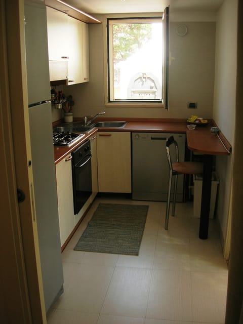 Fridge, oven, stovetop, dishwasher