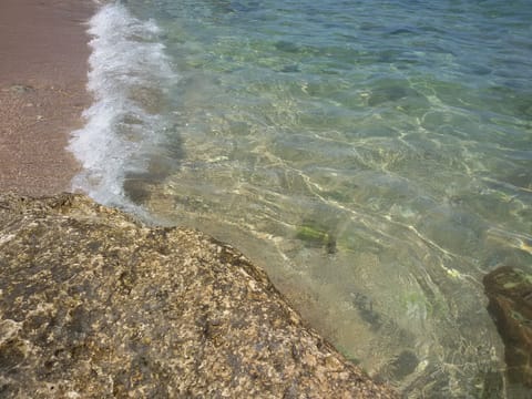 Beach nearby, sun loungers