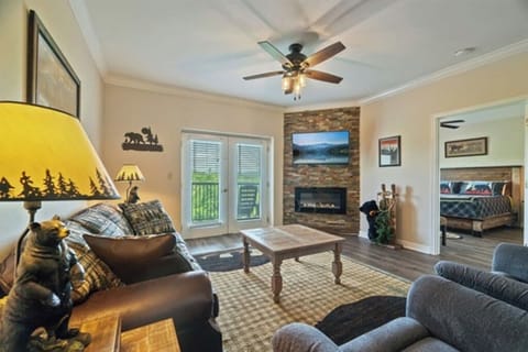 living room with 2 recliners