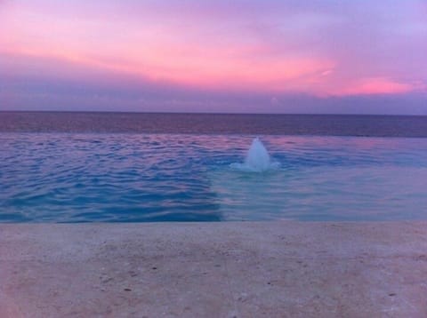 Outdoor pool, an infinity pool