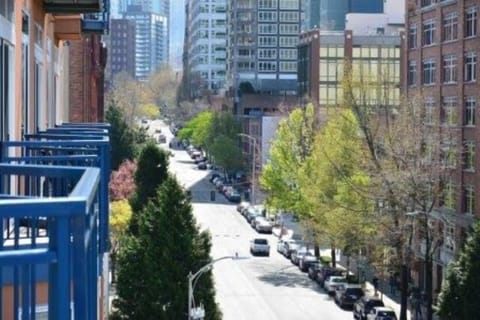 View of 1st Avenue, from the unit's deck.
