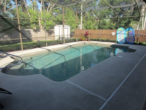 A heated pool