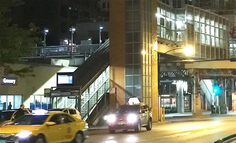 The EL Brown Line Right Across the Street. Be Anywhere in Chicago in Minutes