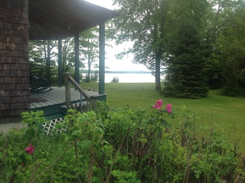 Relax on twenty acres, 75' from the water.